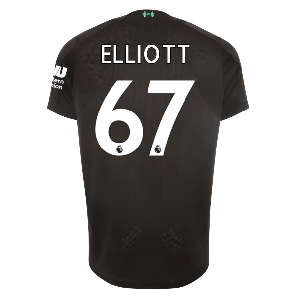 Camiseta Liverpool NO.67 Elliott Tercera equipo 2019-20 Negro